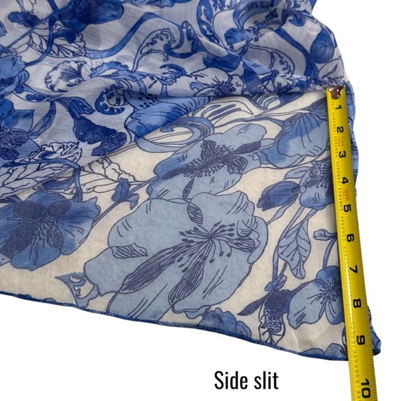 NEW Sunflower Floral Sheer Sequin Swimsuit Coverup Resort Beach Coastal L - Picture 11 of 11